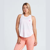 Curve Tank in White - Sporty Pro